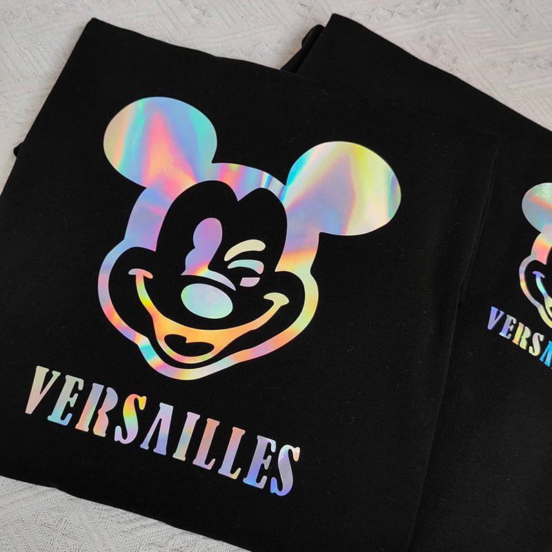 Factory Direct Customizable Hologram Reflective Heat Transfer Vinyl Long-Lasting Washable Sportswear Fashion Transfer Printing