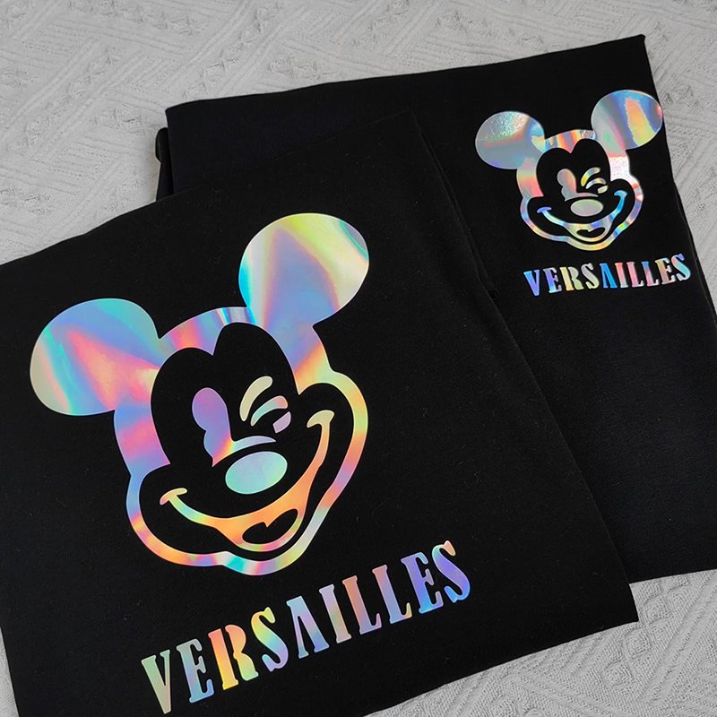 Factory Direct Customizable Hologram Reflective Heat Transfer Vinyl Long-Lasting Washable Sportswear Fashion Transfer Printing