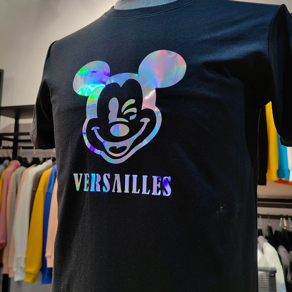 Factory Direct Customizable Hologram Reflective Heat Transfer Vinyl Long-Lasting Washable Sportswear Fashion Transfer Printing