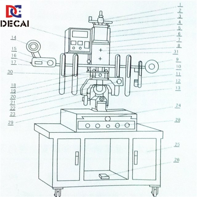 Heat transfer machine used for plastic printing machine