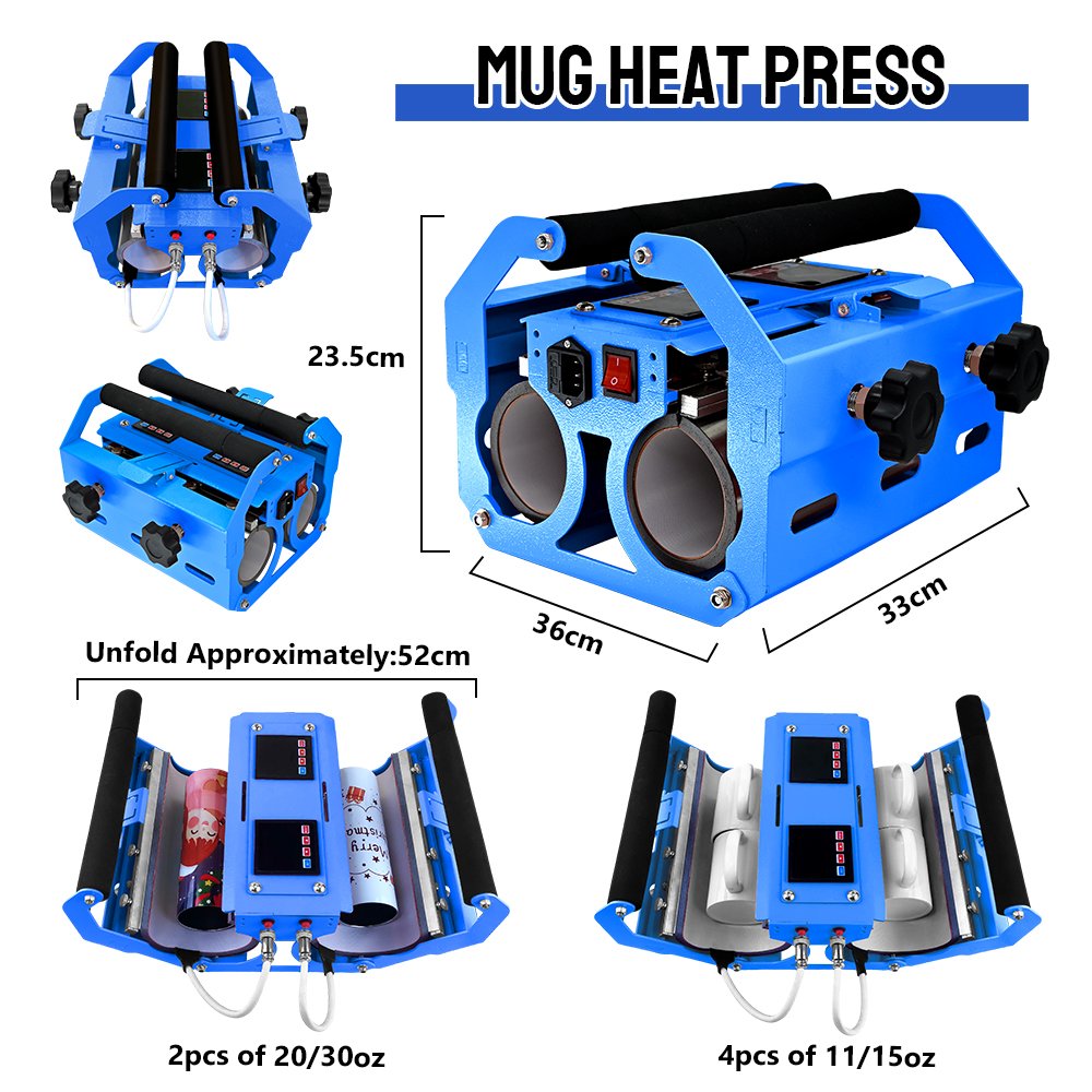 Xingyan Low Price Double-station 30oz Transfer Printing Mug Heat Press Machine