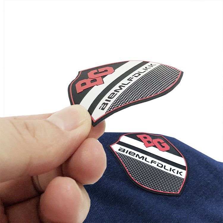 Custom Your Logo machine 3d silicone Printed Label sticker Garment Collar Heat Transfer neck Label Tags for Shirt
