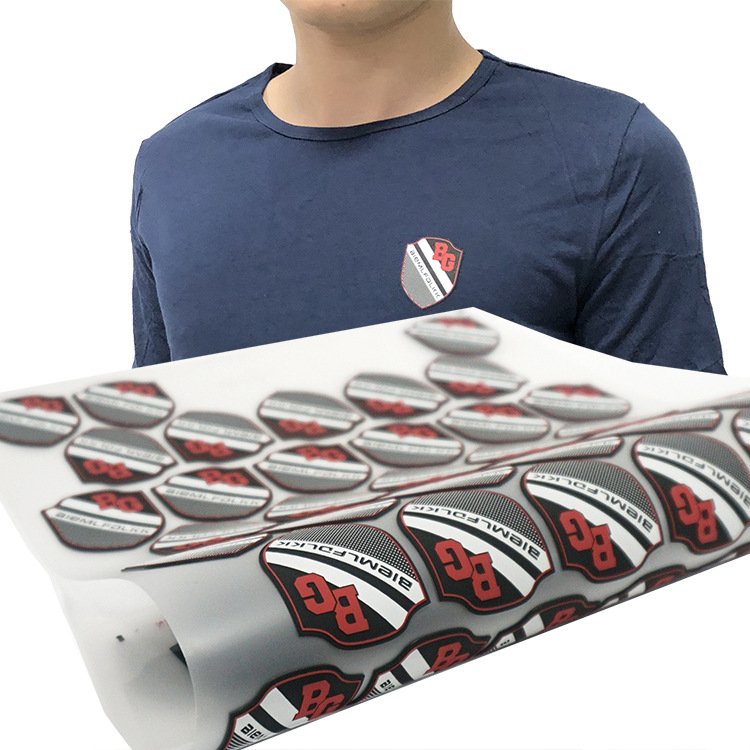 Custom Your Logo machine 3d silicone Printed Label sticker Garment Collar Heat Transfer neck Label Tags for Shirt