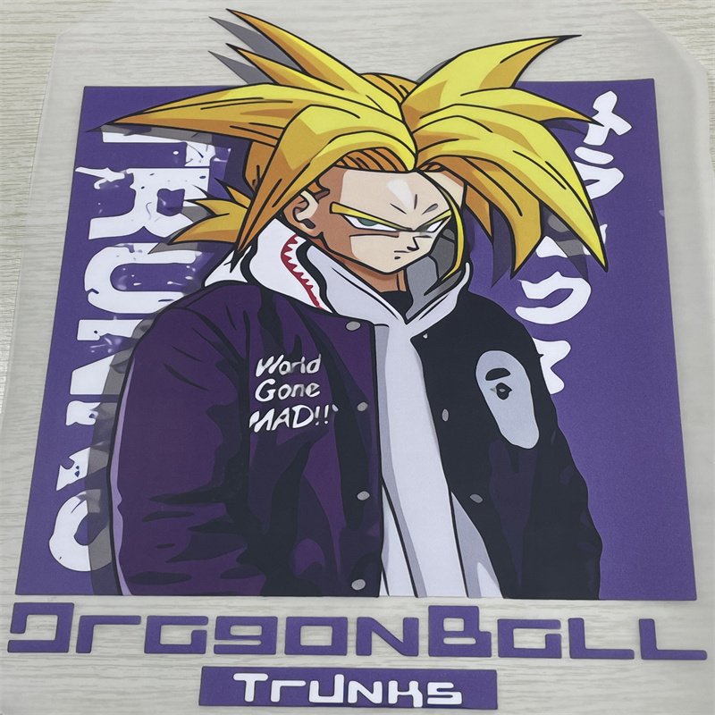 Ready To Press Heat Transfer Design Cartoon Anime Pattern Sticker Heat Transfer Vinyl Paper For T-Shirt
