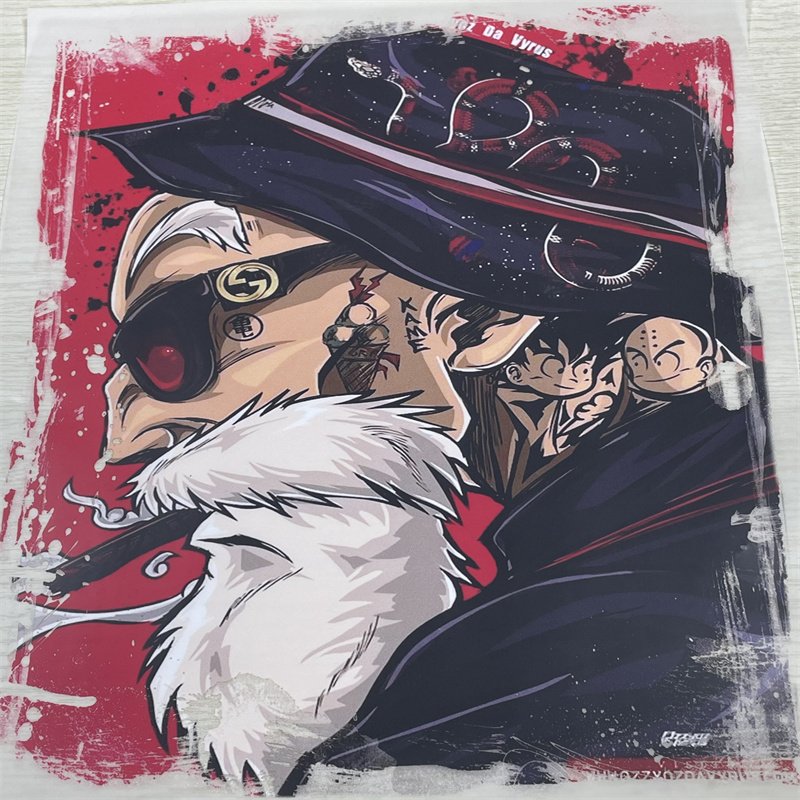 Ready To Press Heat Transfer Design Cartoon Anime Pattern Sticker Heat Transfer Vinyl Paper For T-Shirt