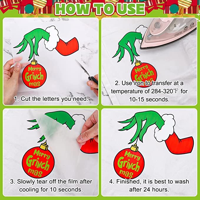 DTF Customized Iron-On Stickers Plastisol Printable Vinyl Film Designs for Heat Transfer Printing