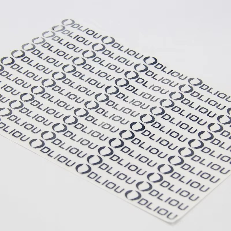 High Quality Clear Waterproof 3D Metal Transfer Printing Letters LOGO Business Brand Label Stickers Premium Transfer Printing