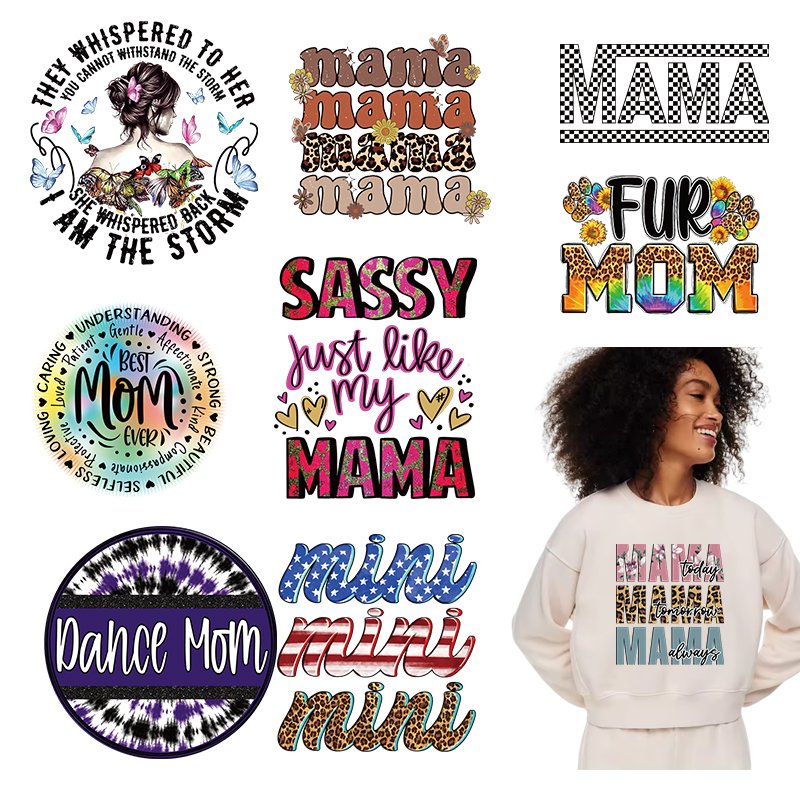 Factory Custom Heat Transfer Printing Design for T-Shirts Mother's Day T Shirt Transfer