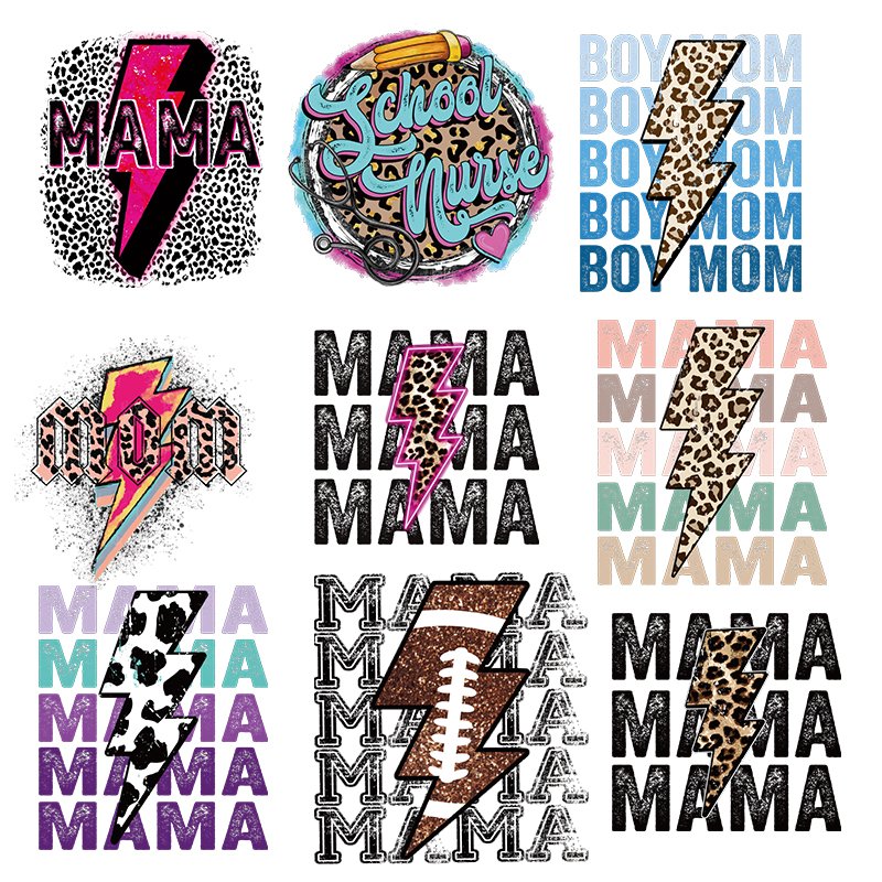 Factory Custom Heat Transfer Printing Design for T-Shirts Mother's Day T Shirt Transfer