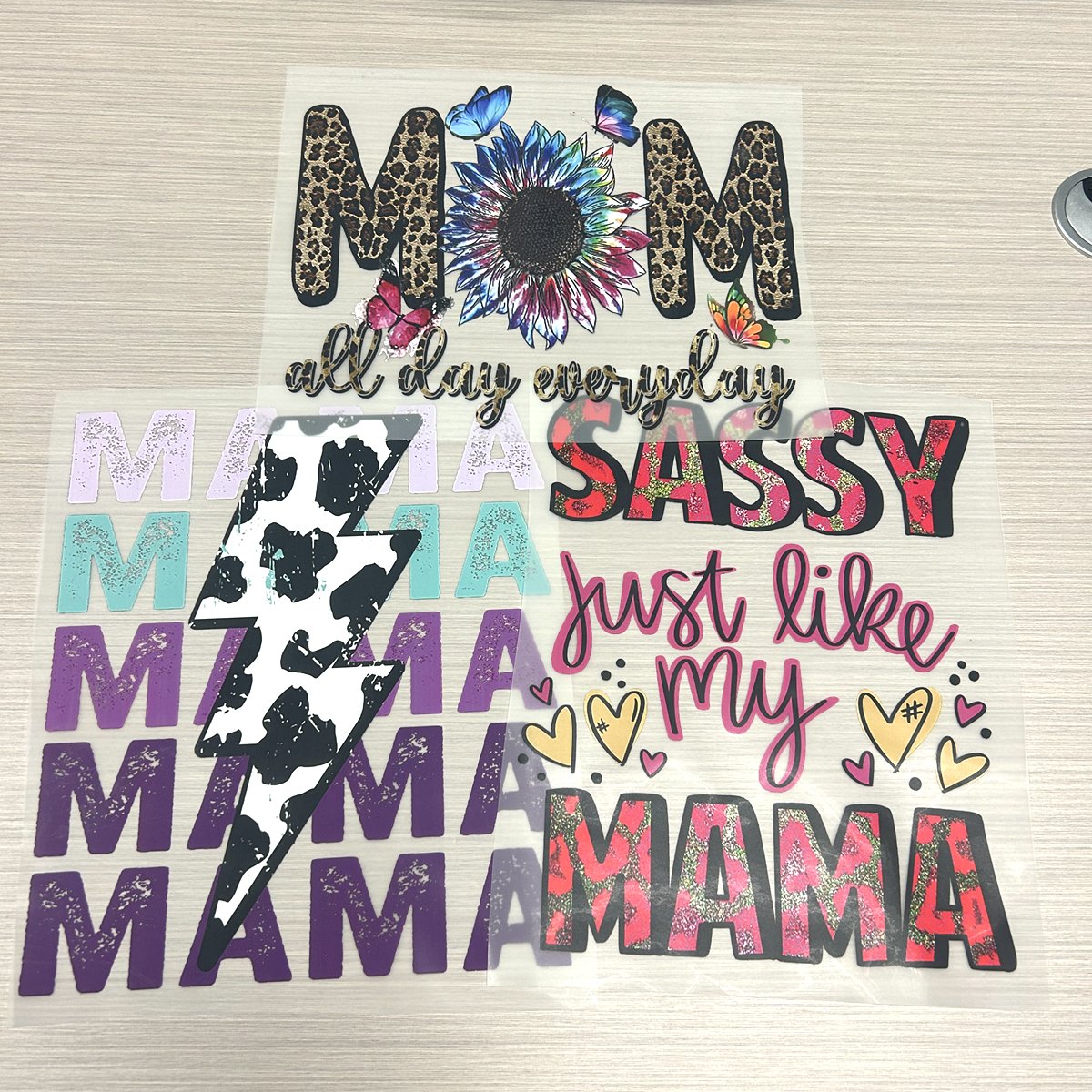 Factory Custom Heat Transfer Printing Design for T-Shirts Mother's Day T Shirt Transfer