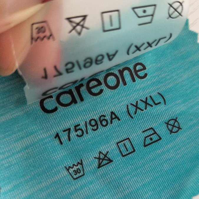 Custom 2024 cheapest clothing heat transfer label with size wash mark label clothing care label