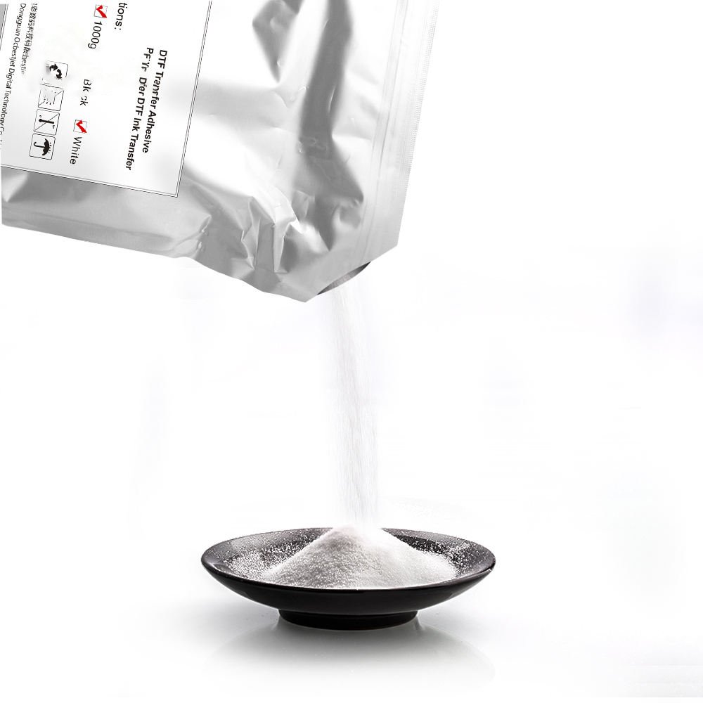 CNCCOLOR 1KG DTF powder Polyurethane Hot Melt Adhesive Powder for Heat Transfer Printing