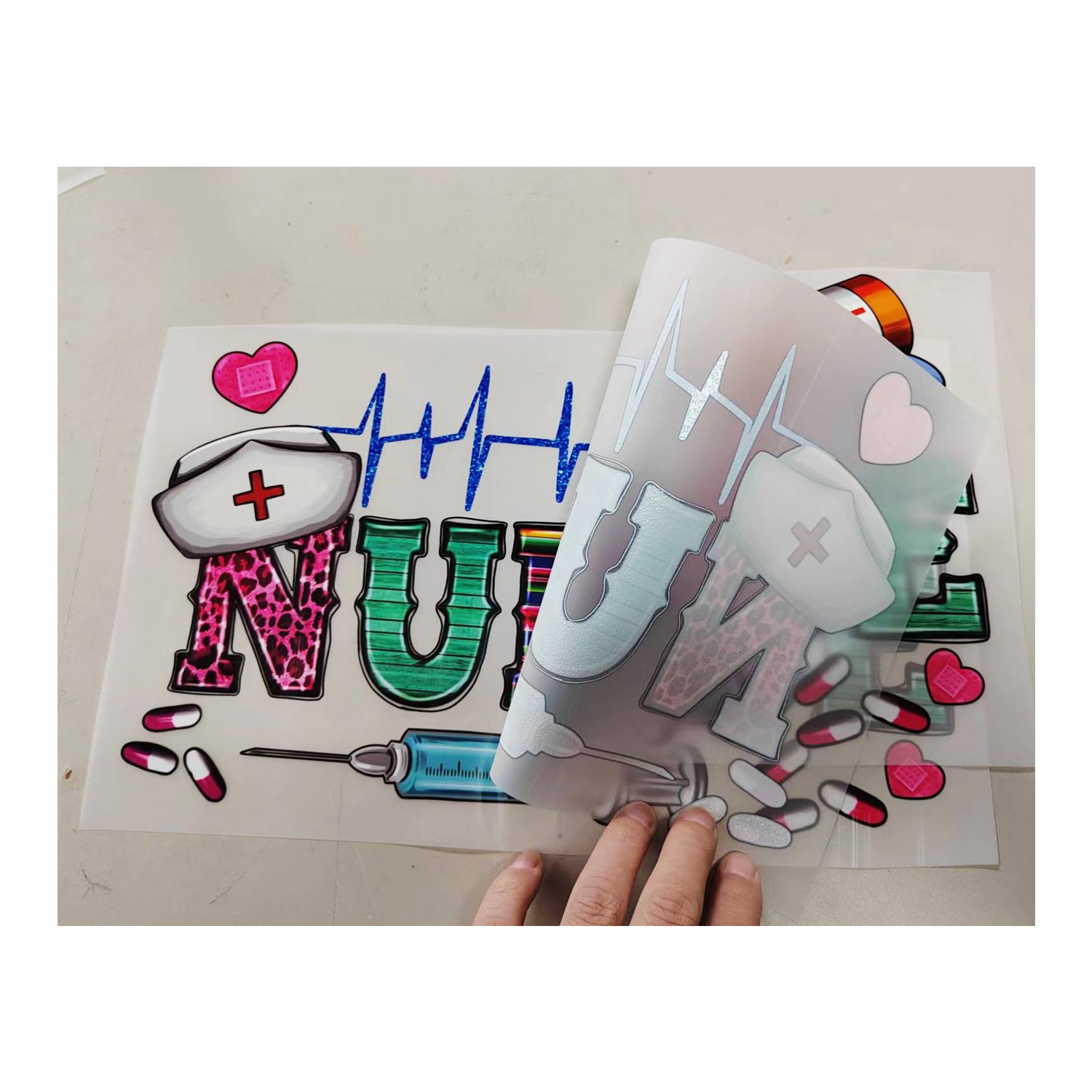 Pumpkins custom design DTF heat transfer logo labels sticker printing for t shirt