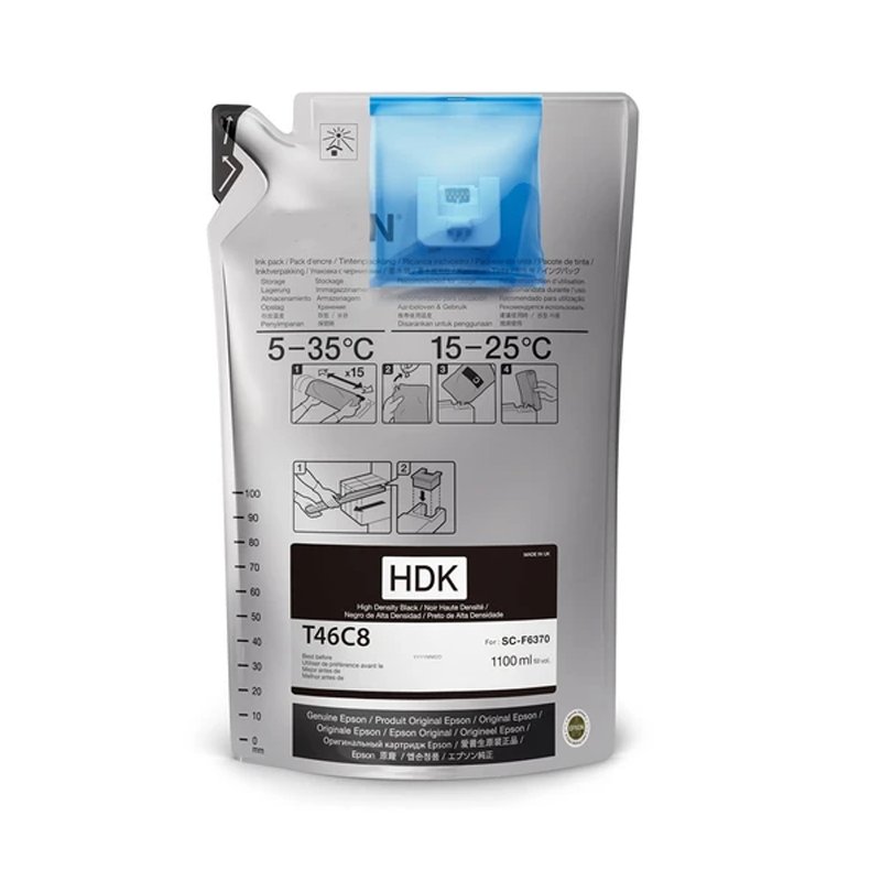Supercolor Heat Transfer Printing 1100ML F6370 Dye Sublimation Ink Bag Without Chip For Epson F9470 F6370 Printers
