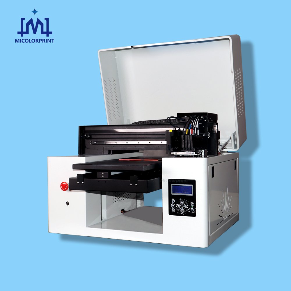 Hot Sale A3 Size Two Heads CMYK White Desktop Direct T Shirt Printing Machine For Custom Garment