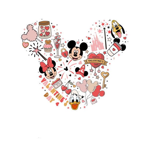Mickey Mouse Stickers Patches on Heat Transfer Patch Decals for T Shirt Clothing Backpack Pillow Covers DTF Printing for Garment