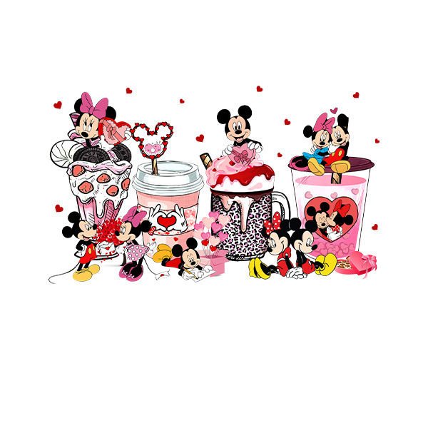Mickey Mouse Stickers Patches on Heat Transfer Patch Decals for T Shirt Clothing Backpack Pillow Covers DTF Printing for Garment