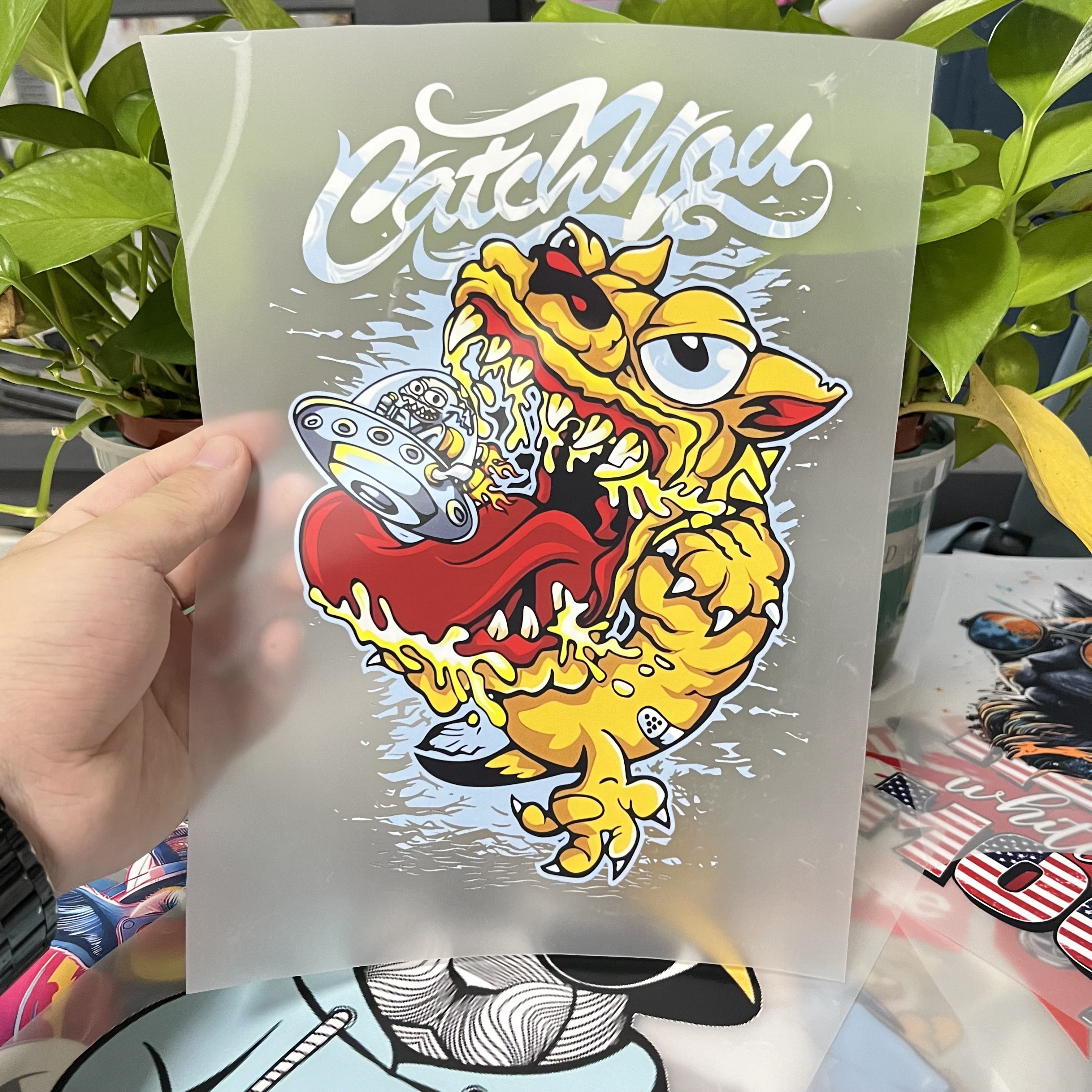 Hot Sale Custom Plastisol Ink PET Vinyl Material for Heat Transfer Printing Ready to Press Iron-On Designs for Clothes