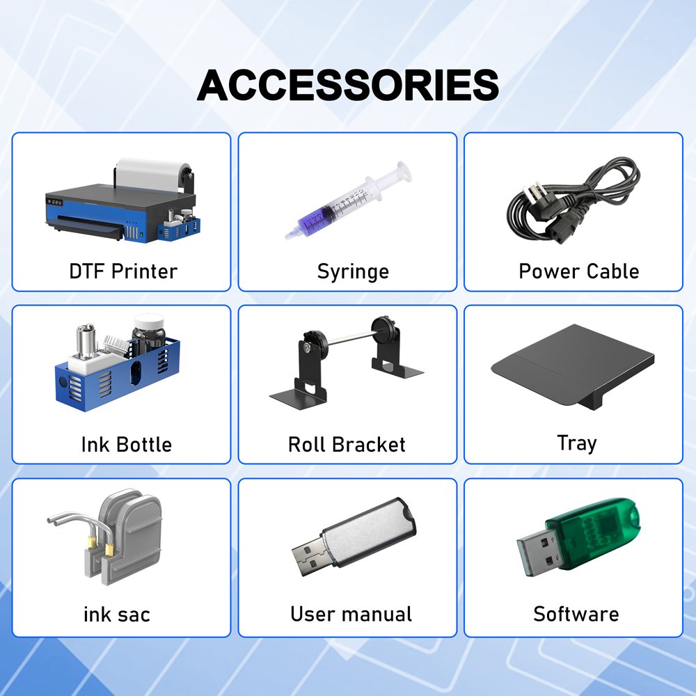 Inkjet Printer A3 DTF Printing Machine Directly Transfer Film A3 T Shirt Digital Printer Heat Transfer XP600 DTF