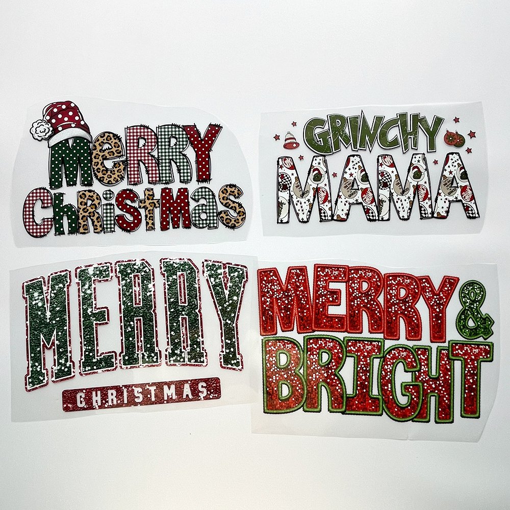 sewill Customization dtf transfers designs ready to press Christmas cartoon dtf heat transfers for t-shirts