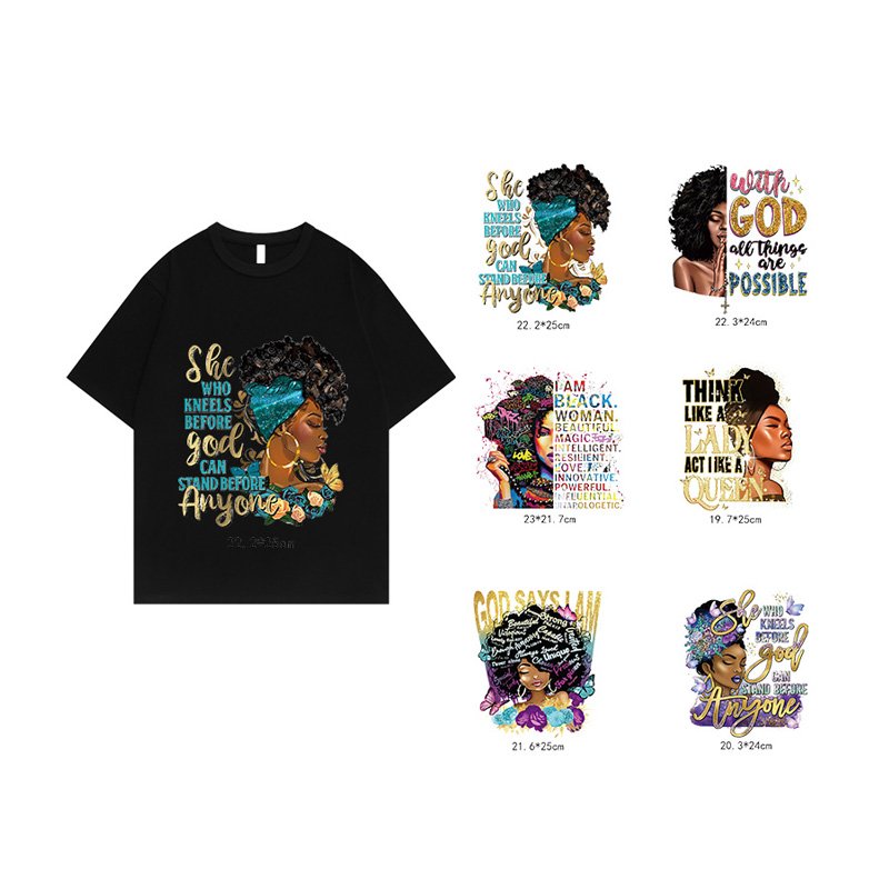 High Quality Dtf Heat Transfer Stickers T-Shirts Garments Custom Print For Girls Flowers