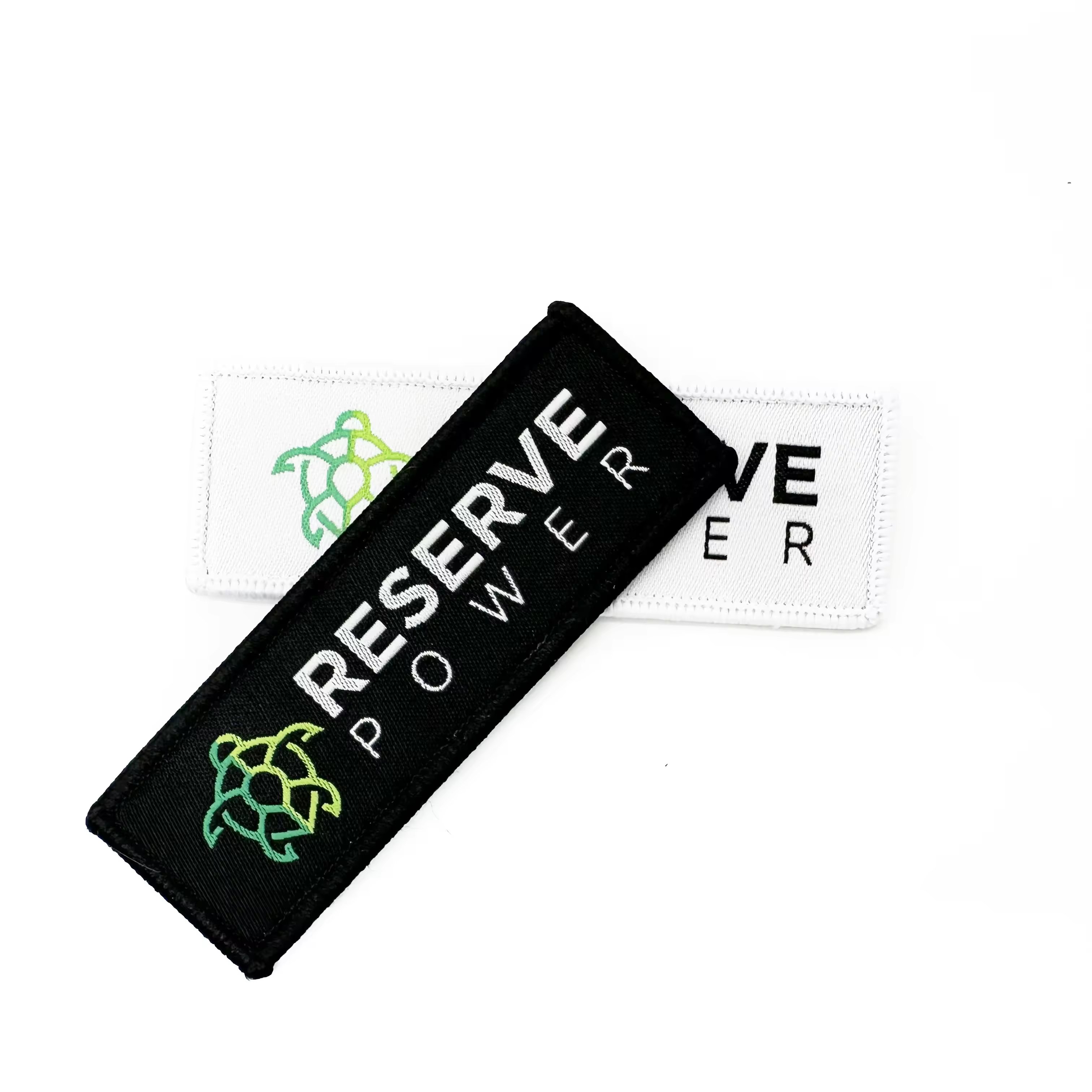 Personalized Logo badge with own logo heat transfer badge fabric badge for garment in clothing embroidery patches