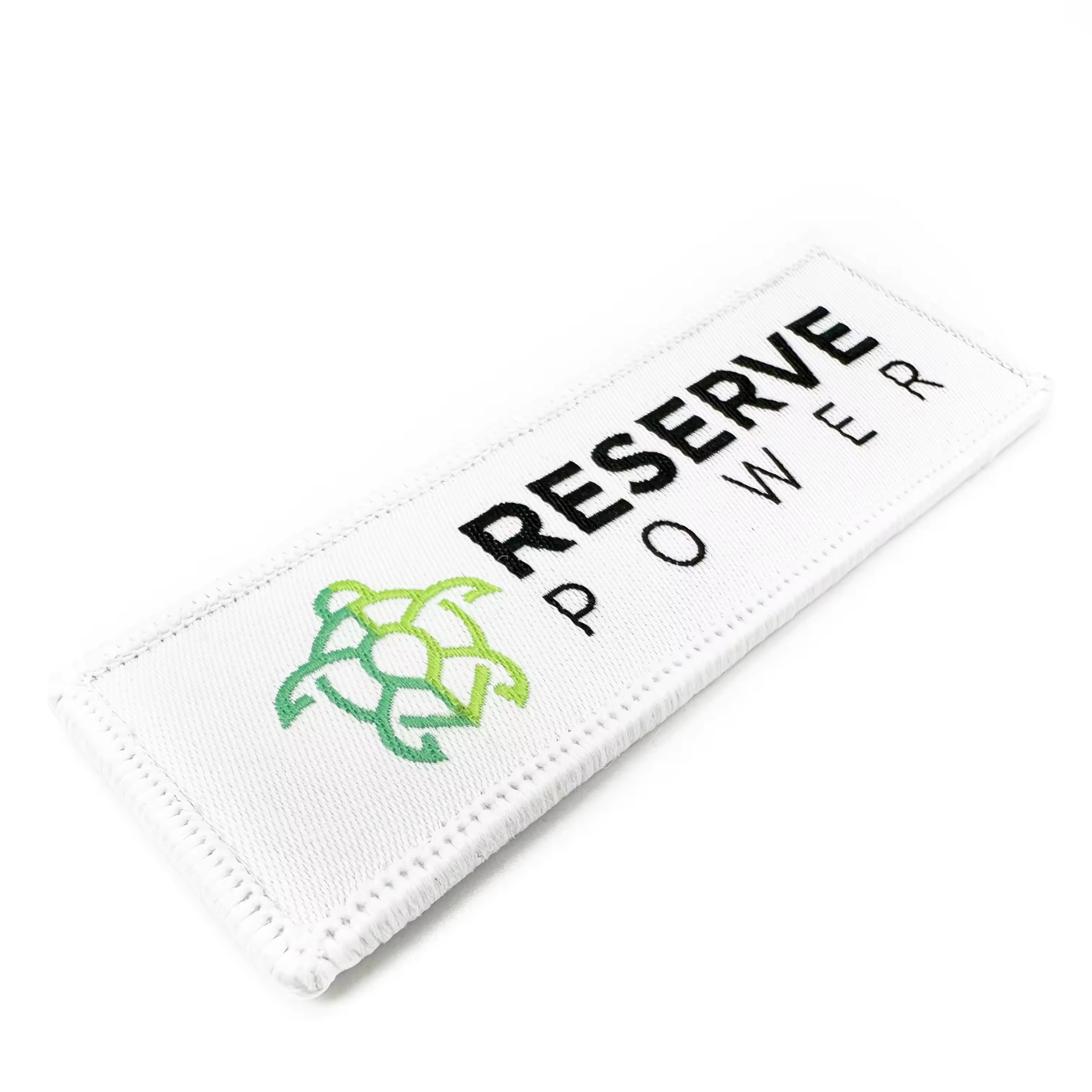 Personalized Logo badge with own logo heat transfer badge fabric badge for garment in clothing embroidery patches