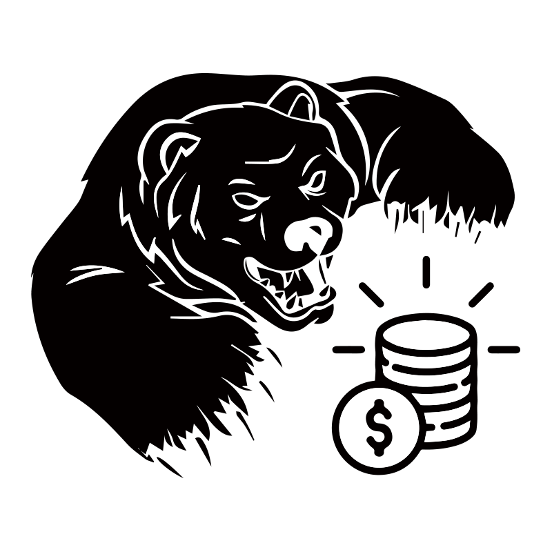 Custom Dtf Designs Bear Stickers Iron on Transfer Print on T-Shirt Dollar Heat Transfer on Clothing Labels Custom Black Logo