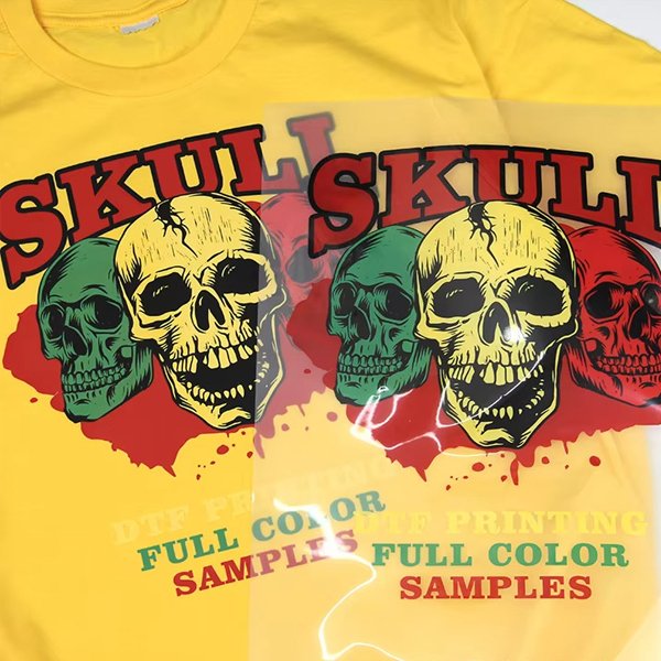 Wholesale custom DTF printable designs press sticker logo plastisol customized vinyl iron on heat transfer printing on clothing