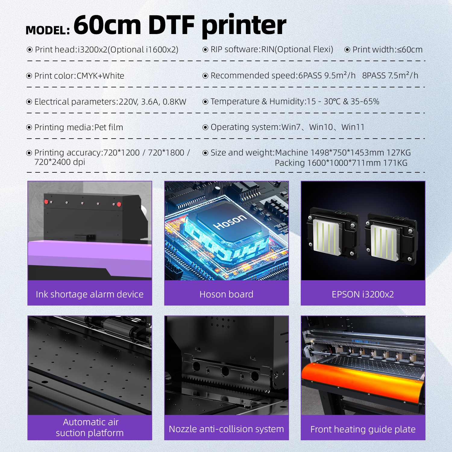 PUHUI 2 heads dtf printer i3200 i1600 dtf printer for heat transfer printing printer
