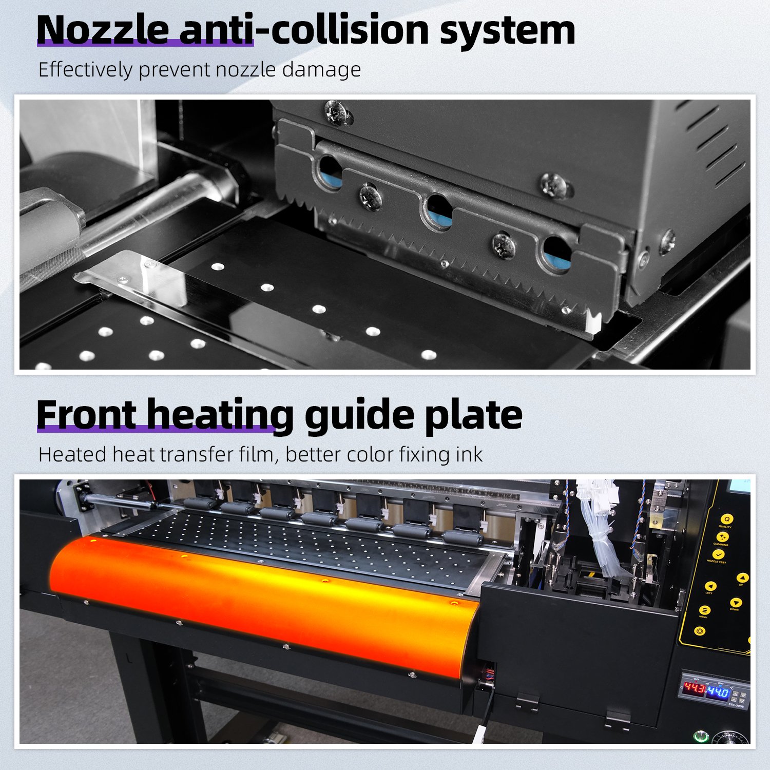 PUHUI 2 heads dtf printer i3200 i1600 dtf printer for heat transfer printing printer