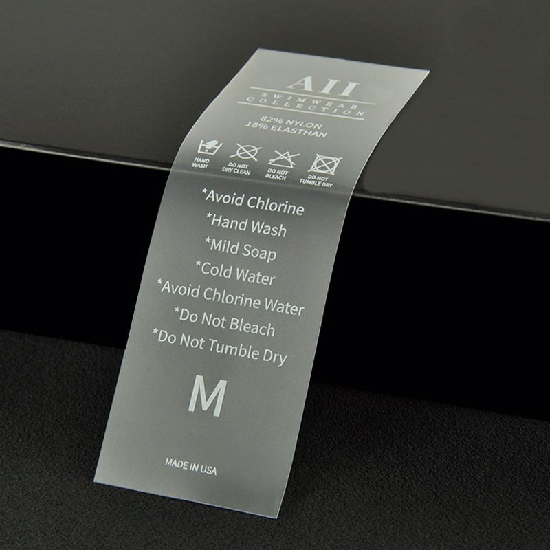 Custom Printed Colors Personalized Satin Print Label Neck Satin Cotton Fabric Care Washing Satin Labels For Clothing