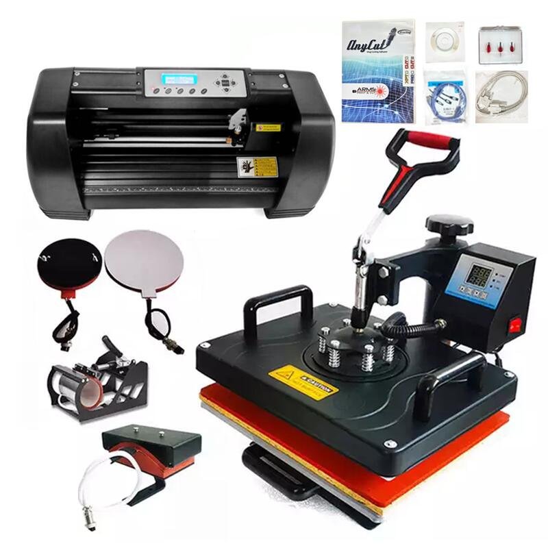 365mm cutting plotter sublimation 5 in 1 T shirt heat press machine plotter-cut vinyl cutting plotter machine