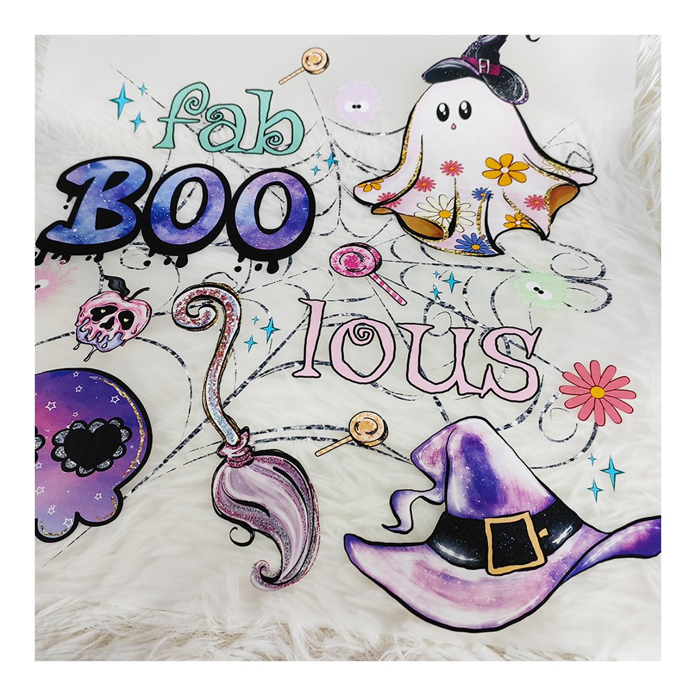 2024 Halloween Custom Heat Transfer Printing Designs Ready to Press DTF Transfers for T-Shirts Garments