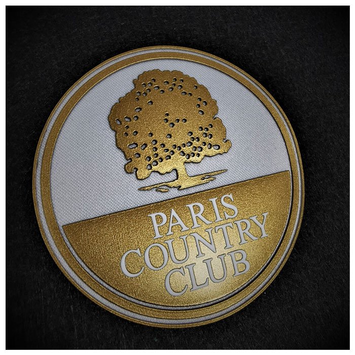 custom Rubber Heat Transfer Printing for soccer jersey Embossed Garment Labels league club patches