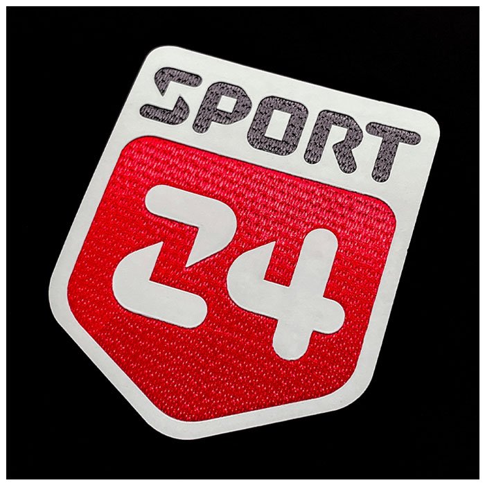 custom Rubber Heat Transfer Printing for soccer jersey Embossed Garment Labels league club patches