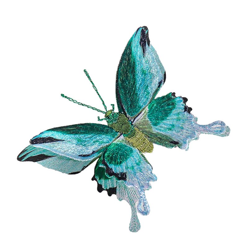 Wangshun Embroidery Heat Transfer Printing Exquisite Butterfly Patch Dress Lace Embroidery Decoration Clothing Case Patch