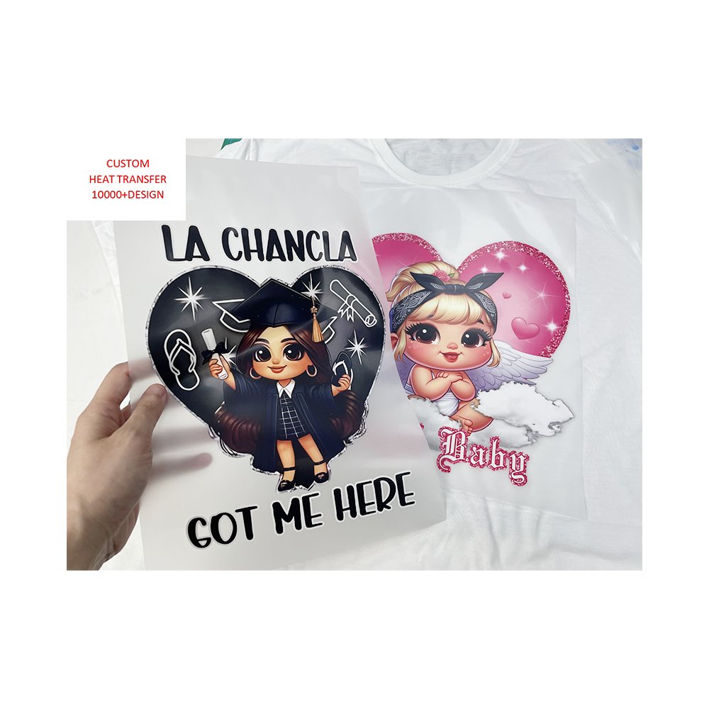 Heat Transfer Product Dtf Heat Transfer Logo Ready Custom Heat Transfer for T-shirt Design Own Factory Wholesale Customized QZYY