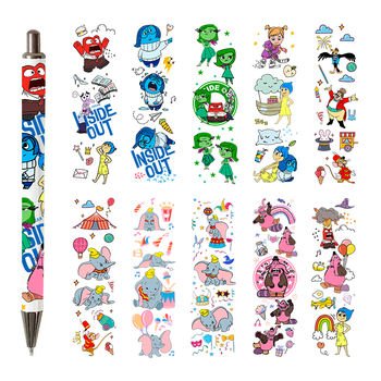 Hot Sale Cute Cartoon Design Uv Dtf Transfer Suitable Glass Jar Packaging Cup Diy Waterproof Sticker Transfer Printing