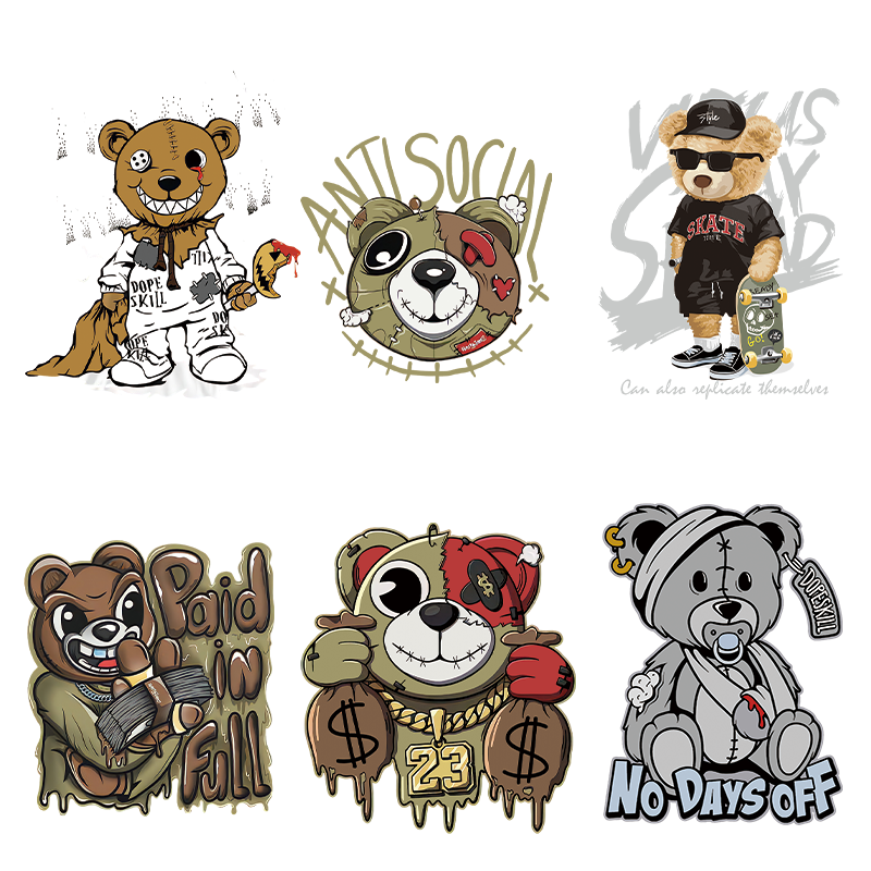 Customization High quality heat transfer sticker Heat Transfer Designs heat transfer pet film for t shirt dtf printing