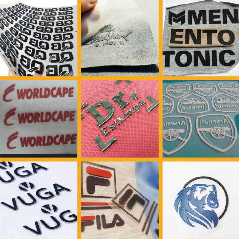Customized 3d Color Tpu Molded Heat Silicone Hot Transfers Labels For Transfer Printing T-Shirt Custom T-Shirt Hoodie Logo