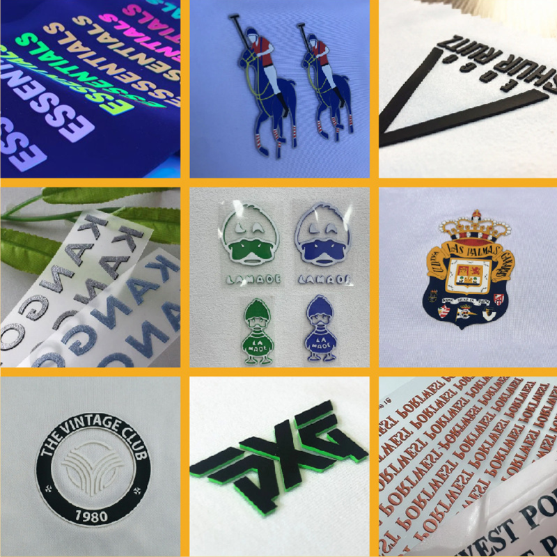 Customized 3d Color Tpu Molded Heat Silicone Hot Transfers Labels For Transfer Printing T-Shirt Custom T-Shirt Hoodie Logo