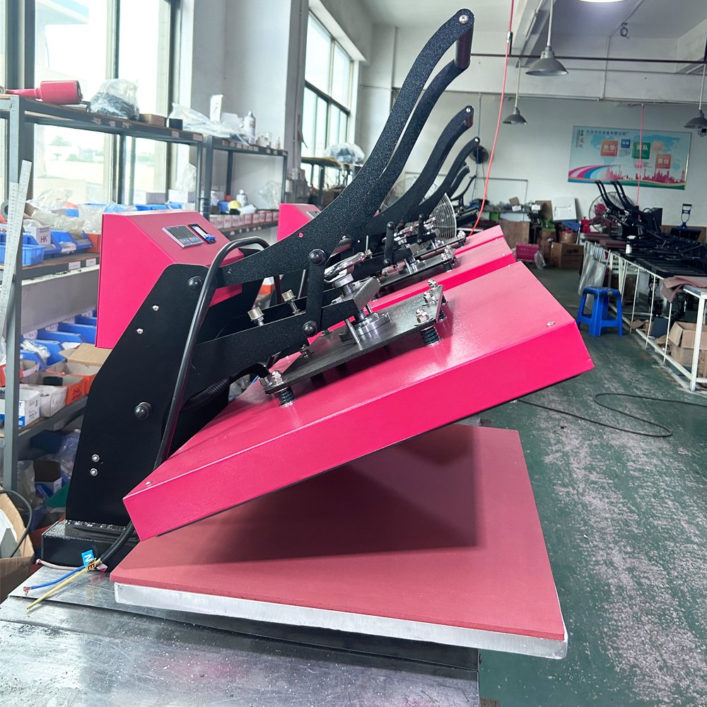 Manual large format sublimation digital printing machine 60x80cm 60x100cm 70x100cm heat transfer printing big heat press machine