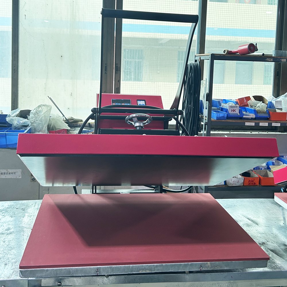 Manual large format sublimation digital printing machine 60x80cm 60x100cm 70x100cm heat transfer printing big heat press machine