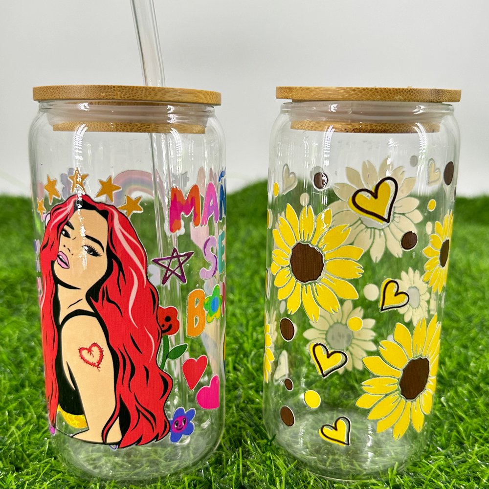 Hot Selling 16 OZ Libby Mug Sticker Label UVDTF Cup Wrap Transfers Transfer Wholesale Printing