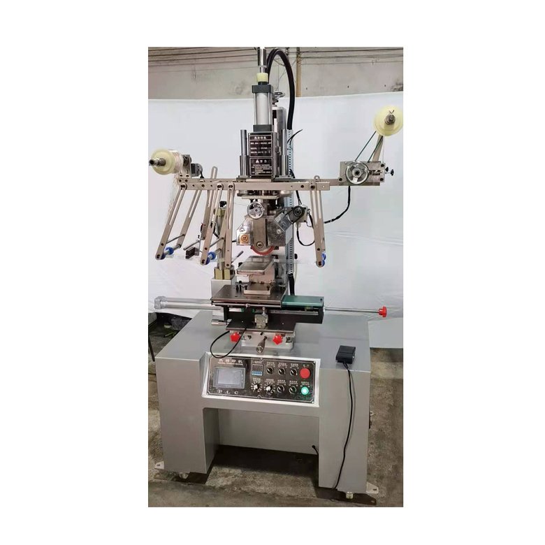 Heat fusion press floating drum thermal transfer machine