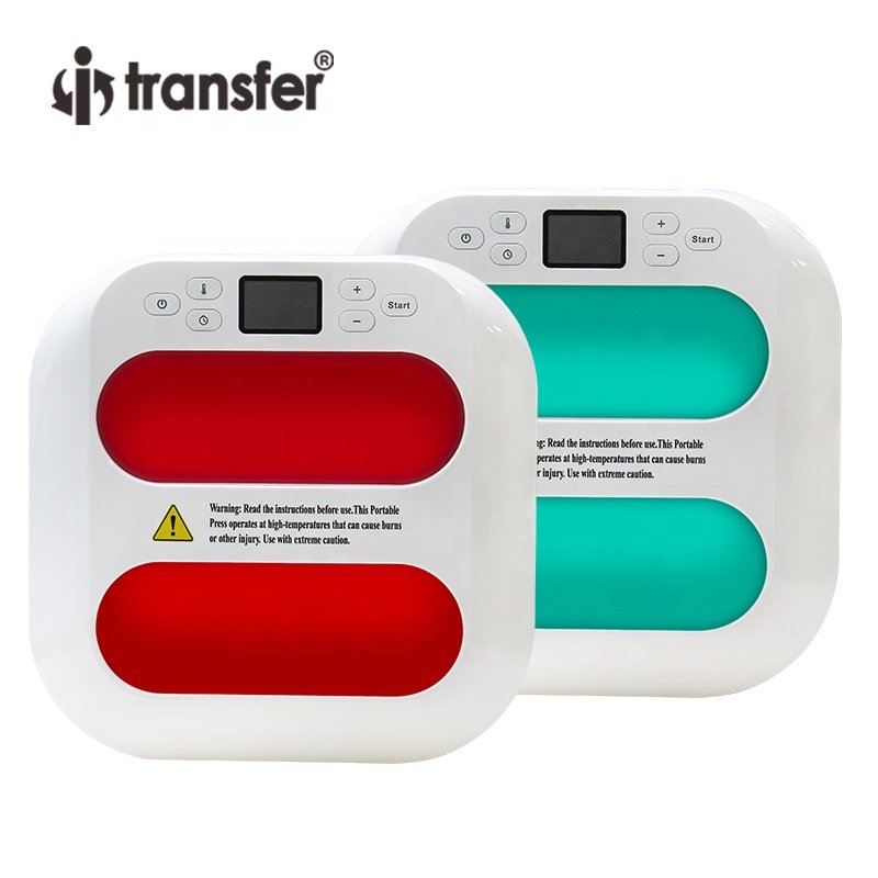 Portable 9x9 Easy Press Machine Manual Type T shirt Label Heat Transfer Machine For T shirt Sublimation