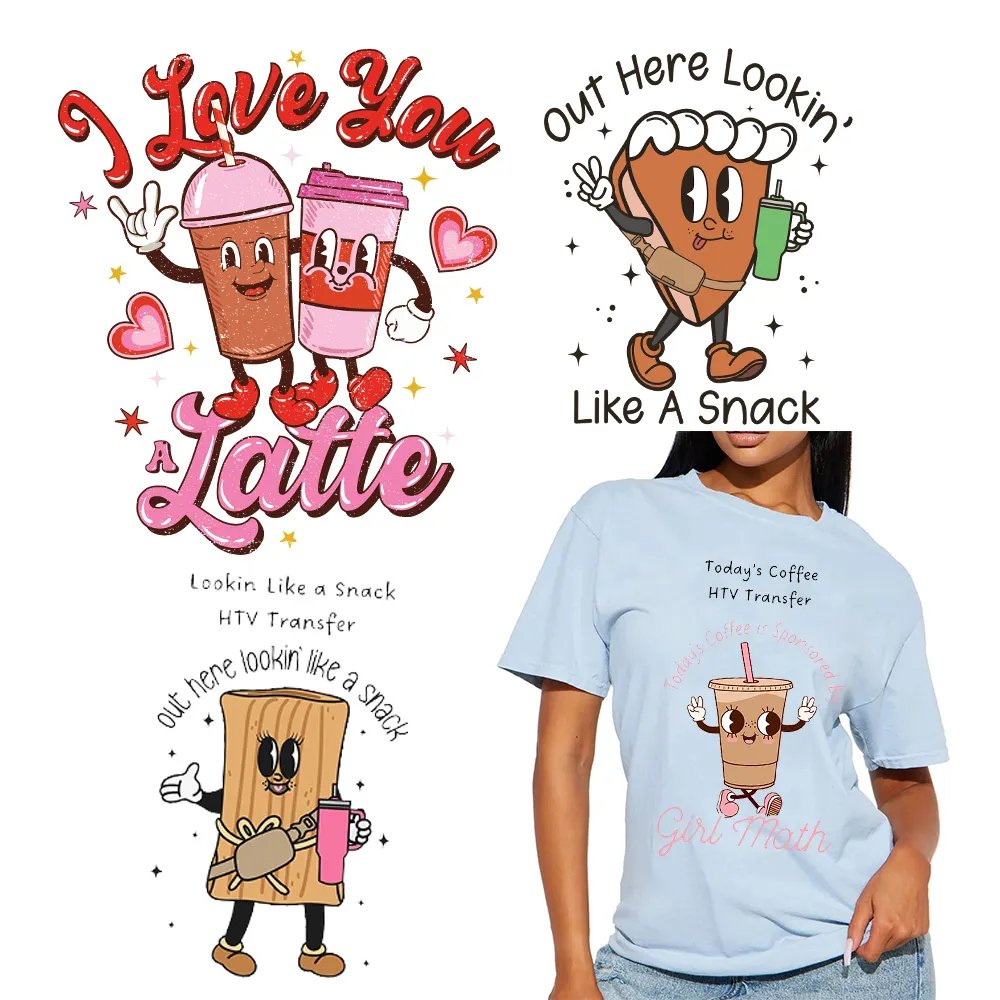 Custom DTF Screen Heat Transfer Printing Design Screen Print Transfers Valentines Day Sticker Plastisol Transfers For T Shirts