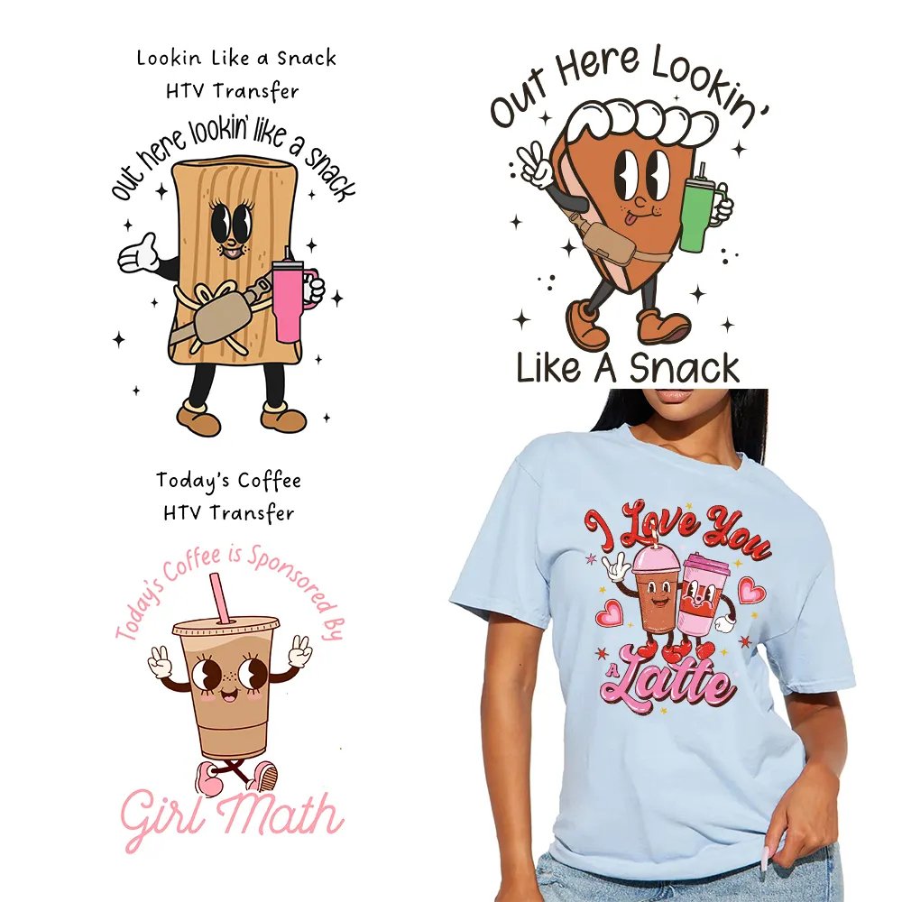 Custom DTF Screen Heat Transfer Printing Design Screen Print Transfers Valentines Day Sticker Plastisol Transfers For T Shirts