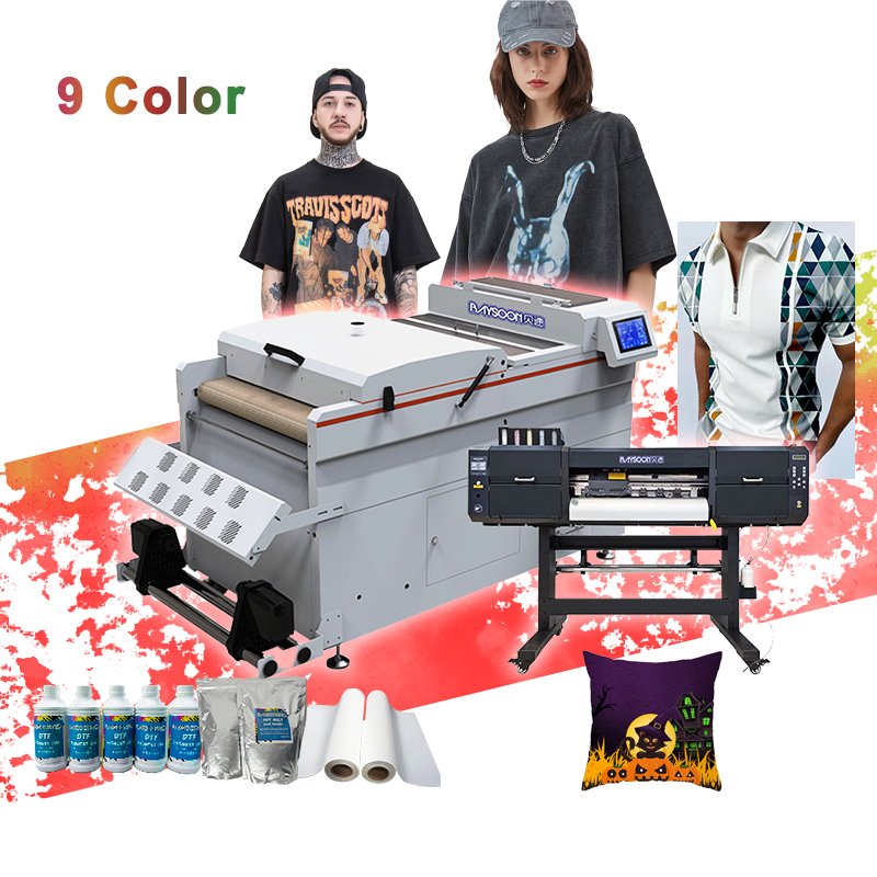 Baysoon Dual i3200 Dual XP600 A3 DTF Printer 30 cm Direct Transfer Film Printer With dtf Shaking Powder Machine for Tshirt